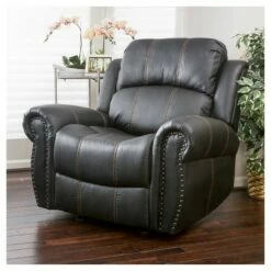 Charlie Faux Leather Glider Recliner Club Chair - Christopher Knight Home