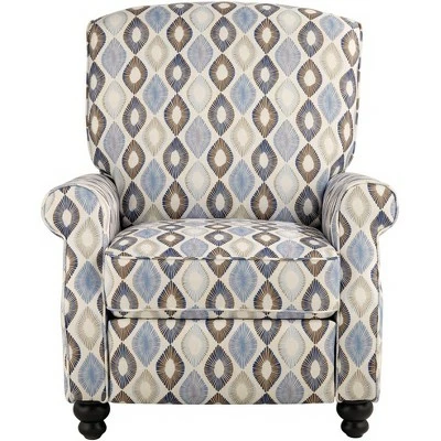 Elm Lane Blue Diamond Recliner Chair Modern Armchair Comfortable Push Manual Reclining Footrest for Bedroom Living Room Reading 9 Elm Lane Blue Diamond Recliner Chair Modern Armchair Comfortable Push Manual Reclining Footrest for Bedroom Living Room Reading - Image 7