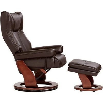BenchMaster Java Swivel Ottoman Faux Leather Recliner Chair Modern Armchair Ergonomic Push Manual Reclining Bedroom Living Room 7 BenchMaster Java Swivel Ottoman Faux Leather Recliner Chair Modern Armchair Ergonomic Push Manual Reclining Bedroom Living Room - Image 5