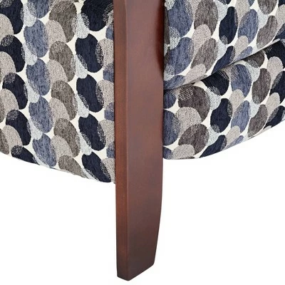 Elm Lane Multi-Color Bubbles Ink Recliner Chair Modern Armchair Comfortable Push Manual Reclining Footrest for Bedroom Living Room 7 Elm Lane Multi-Color Bubbles Ink Recliner Chair Modern Armchair Comfortable Push Manual Reclining Footrest for Bedroom Living Room - Image 5