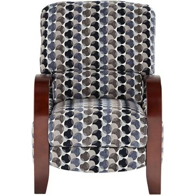 Elm Lane Multi-Color Bubbles Ink Recliner Chair Modern Armchair Comfortable Push Manual Reclining Footrest for Bedroom Living Room 9 Elm Lane Multi-Color Bubbles Ink Recliner Chair Modern Armchair Comfortable Push Manual Reclining Footrest for Bedroom Living Room - Image 7