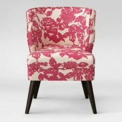 Mandolene Mid-Century Arm Chair - Project 62 Pink Rose -Living Room Chairs store unnamed file 1227