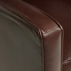 Elm Lane Chocolate Leather Recliner Chair Modern Armchair Comfortable Push Manual Reclining Footrest Tufted Back for Bedroom -Living Room Chairs store unnamed file 12270