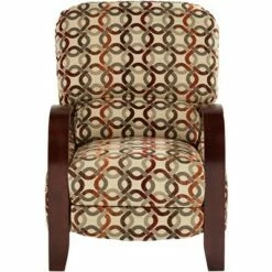 Elm Lane Multi-Color Unity Paprika Recliner Chair Modern Armchair Comfortable Push Manual Reclining Footrest Bedroom Living Room -Living Room Chairs store unnamed file 12281