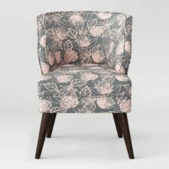 Mandolene Mid-Century Arm Chair - Project 62 Pink Rose -Living Room Chairs store unnamed file 1229