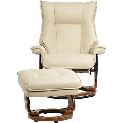 BenchMaster Stucco Swivel Ottoman Faux Leather Recliner Chair Modern Armchair Ergonomic Push Manual Reclining Bedroom Living Room 8 BenchMaster Stucco Swivel Ottoman Faux Leather Recliner Chair Modern Armchair Ergonomic Push Manual Reclining Bedroom Living Room - Image 6