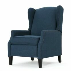 Wescott Traditional Recliner - Christopher Knight Home Navy Blue -Living Room Chairs store unnamed file 12354