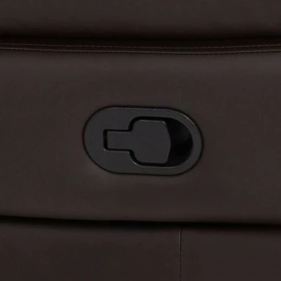 Elm Lane Dark Brown Faux Leather Recliner Chair Modern Armchair Comfortable Manual Reclining Footrest Bedroom Living Room Reading 5 Elm Lane Dark Brown Faux Leather Recliner Chair Modern Armchair Comfortable Manual Reclining Footrest Bedroom Living Room Reading - Image 3