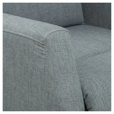 Tabahri Fabric Recliner Club Chair - Gray - Christopher Knight Home 4 Tabahri Fabric Recliner Club Chair - Gray - Christopher Knight Home - Image 2