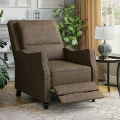 Lee Push Back Recliner Chair - ProLounger Distressed Gray -Living Room Chairs store unnamed file 12433