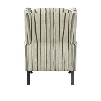 Lise Wingback Push Back Recliner Chair - ProLounger Floral Print Purple 7 Lise Wingback Push Back Recliner Chair - ProLounger Floral Print Purple - Image 5