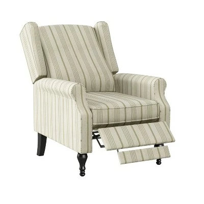 Lise Wingback Push Back Recliner Chair - ProLounger Floral Print Purple 14 Lise Wingback Push Back Recliner Chair - ProLounger Floral Print Purple - Image 12