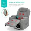 Best Choice Products Executive Swivel Massage Recliner Chair w/ Remote Control, 5 Modes, 2 Cup Holders - Gray
