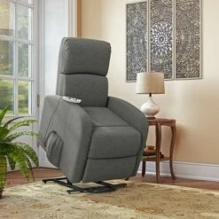 Loy Modern Power Recline and Lift Chair with Heat and Massage - ProLounger Gray Chenille 13 Loy Modern Power Recline and Lift Chair with Heat and Massage - ProLounger Gray Chenille -Living Room Chairs store unnamed file 12497