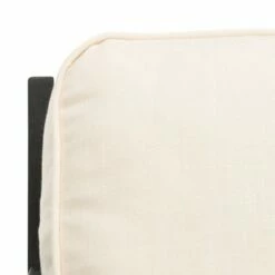 Nico Mid Century Accent Chair Bone White/Black - Safavieh -Living Room Chairs store unnamed file 1252