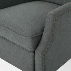 Set of 2 Wescott Contemporary Fabric Recliners - Christopher Knight Home Navy Blue -Living Room Chairs store unnamed file 12538