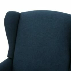 Set of 2 Wescott Contemporary Fabric Recliners - Christopher Knight Home Navy Blue -Living Room Chairs store unnamed file 12546