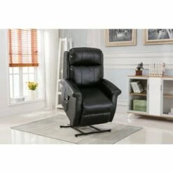 Lehman Black Traditional Lift Chair - Comfort Pointe -Living Room Chairs store unnamed file 12578