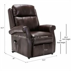 Lehman Brown Traditional Lift Chair - Comfort Pointe -Living Room Chairs store unnamed file 12619