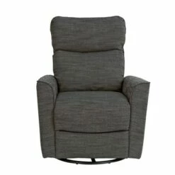 Second Story Home Soho Swivel Recliner Chair - Dark Gray