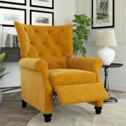 Pia Push Back Recliner - ProLounger Purple -Living Room Chairs store unnamed file 12652