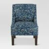 Hudson Swoop Armchair - Threshold™ Whisp Floral Navy Ochre