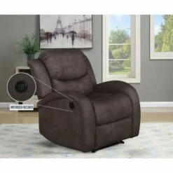 Johnson Power Recliner - Relax-A-Lounger Light Gray -Living Room Chairs store unnamed file 12673
