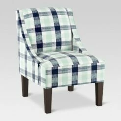 Hudson Swoop Armchair - Threshold™ Whisp Floral Navy Ochre -Living Room Chairs store unnamed file 1271