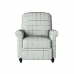 Lehnor Pushback Recliner Chair Woven - ProLounger Checked Black -Living Room Chairs store unnamed file 12712