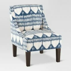 Hudson Swoop Armchair - Threshold™ Whisp Floral Navy Ochre -Living Room Chairs store unnamed file 1272