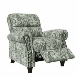 Rynn Bustle Back 2 Position Pushback Recliner Chair - ProLounger Floral Caribbean Blue -Living Room Chairs store unnamed file 12729