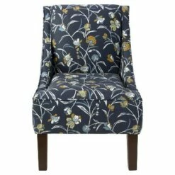 Hudson Swoop Armchair - Threshold™ Whisp Floral Navy Ochre -Living Room Chairs store unnamed file 1274