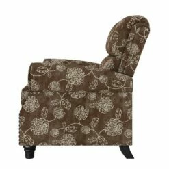 Rynn Bustle Back 2 Position Press-Back Recliner Chair Floral Chocolate Brown - ProLounger -Living Room Chairs store unnamed file 12749