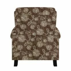 Rynn Bustle Back 2 Position Press-Back Recliner Chair Floral Chocolate Brown - ProLounger -Living Room Chairs store unnamed file 12750