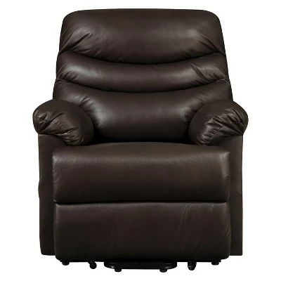 Wall Hugger Convert-a-Couch Renu Leather Power Lift Recliner Chair - ProLounger Brown 3 Wall Hugger Convert-a-Couch Renu Leather Power Lift Recliner Chair - ProLounger Brown