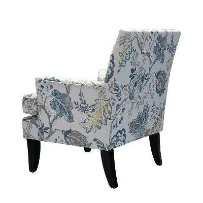 Sara Upholstered Accent Chair with Nail Head Trim | Karat Home 4 Sara Upholstered Accent Chair with Nail Head Trim | Karat Home - Image 2