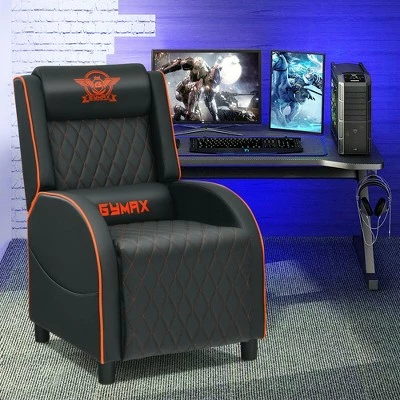Costway Massage Gaming Recliner Chair Leather Single Sofa Home Theater Seat 4 Costway Massage Gaming Recliner Chair Leather Single Sofa Home Theater Seat - Image 2
