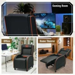 Costway Massage Gaming Recliner Chair Leather Single Sofa Home Theater Seat 19 Costway Massage Gaming Recliner Chair Leather Single Sofa Home Theater Seat -Living Room Chairs store unnamed file 12776