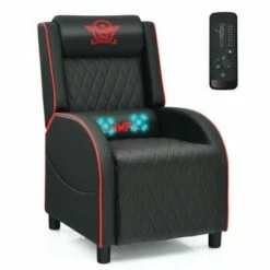 Costway Massage Gaming Recliner Chair Leather Single Sofa Home Theater Seat 26 Costway Massage Gaming Recliner Chair Leather Single Sofa Home Theater Seat -Living Room Chairs store unnamed file 12783