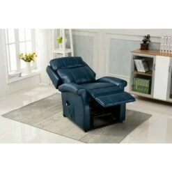 Lehman Navy Blue Traditional Lift Chair - Comfort Pointe -Living Room Chairs store unnamed file 12789