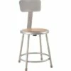 National Public Seating 2pk 18" Heavy Duty Steel Stool with Backrest - Hampton Collection Gray -Living Room Chairs store unnamed file 128