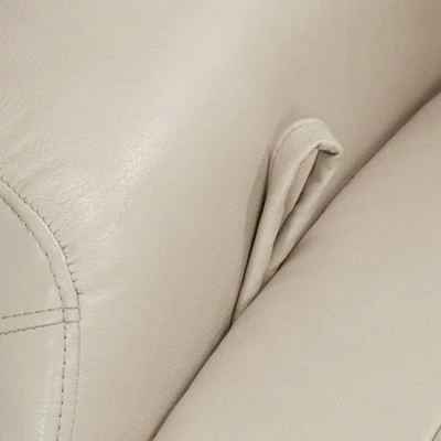 BenchMaster Augusta Taupe Faux Leather 4-Way Recliner Chair 4 BenchMaster Augusta Taupe Faux Leather 4-Way Recliner Chair - Image 2