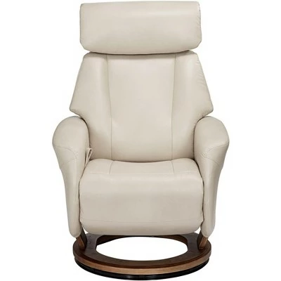 BenchMaster Augusta Taupe Faux Leather 4-Way Recliner Chair 5 BenchMaster Augusta Taupe Faux Leather 4-Way Recliner Chair - Image 3