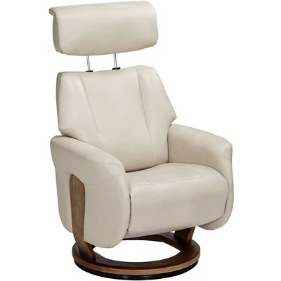 BenchMaster Augusta Taupe Faux Leather 4-Way Recliner Chair 6 BenchMaster Augusta Taupe Faux Leather 4-Way Recliner Chair - Image 4