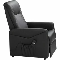 Elm Lane Danford Black Remote Control Recliner Lift Chair -Living Room Chairs store unnamed file 12814