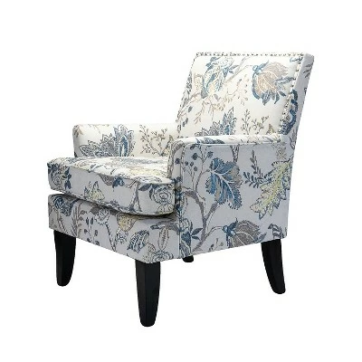 Sara Upholstered Accent Chair with Nail Head Trim | Karat Home 10 Sara Upholstered Accent Chair with Nail Head Trim | Karat Home - Image 8