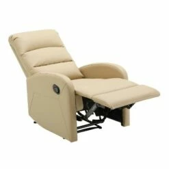 Dormi Contemporary Upholstered Recliner Chair - LumiSource Light Gray -Living Room Chairs store unnamed file 12825
