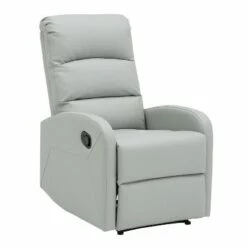 Dormi Contemporary Upholstered Recliner Chair - LumiSource Light Gray -Living Room Chairs store unnamed file 12833