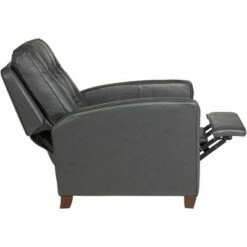 Elm Lane Lounge Recliner Chair Gray Genuine Leather 3-Way for Living Room -Living Room Chairs store unnamed file 12838