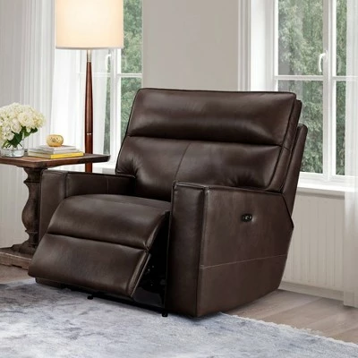 Easley Leather Power Reclining Chair - Abbyson Living Camel 3 Easley Leather Power Reclining Chair - Abbyson Living Camel
